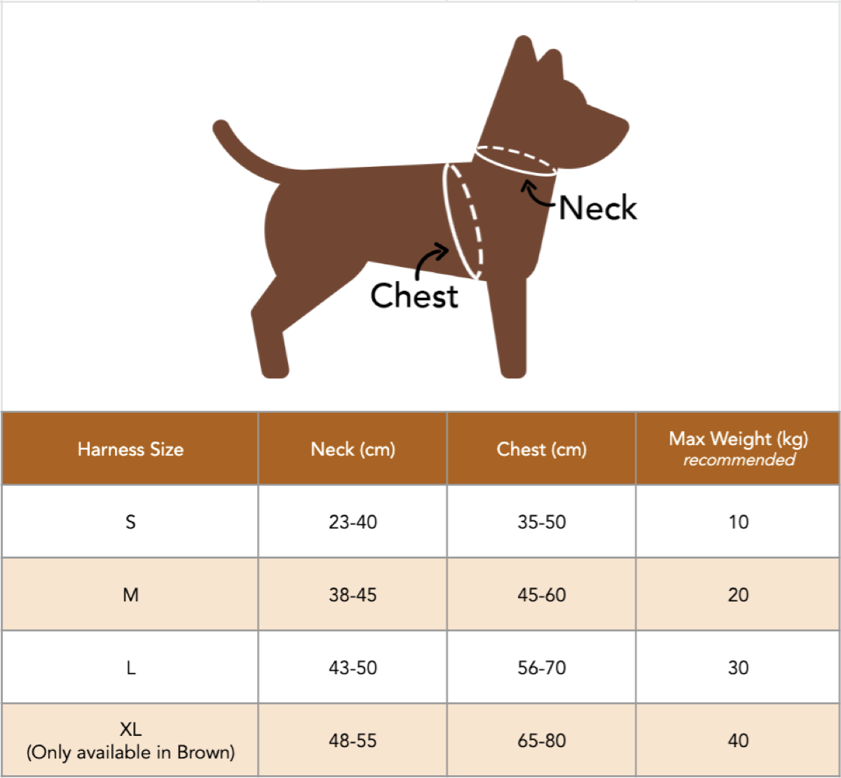 Sizing Chart